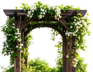Jasmine Vine Climbing Over Wooden Arch  (2)