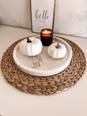 Autumn Glow — Pumpkin Decoration with Candlelight Ambience