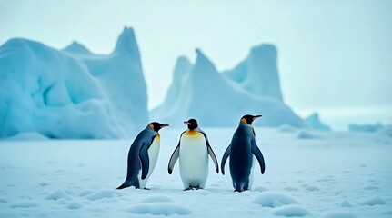 Obraz premium penguins in antarctica