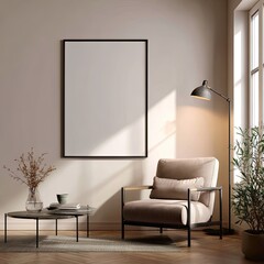 Cozy modern living room mockup (1)