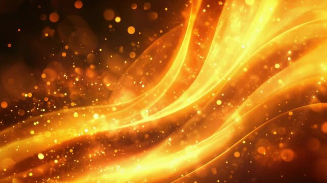 Bright yellow background with soft, blurred light sources