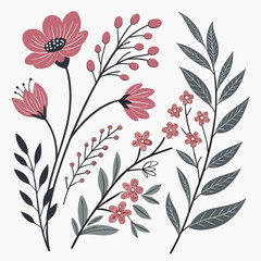 seamless floral pattern with flowers