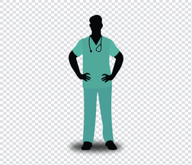 male nurse png character