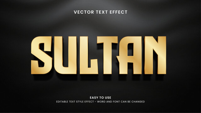 sultan editable text effect