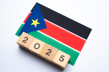 2025, Sudan, Sudan flag with date block, Concept, Important events for Sudan in the new year, election, economy, social activities, central bank, Sudan foreign policy