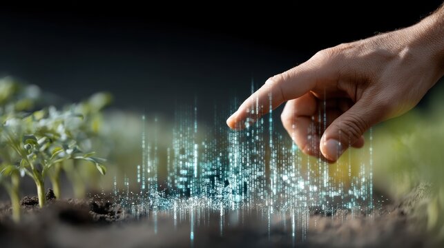 Hand holographic city