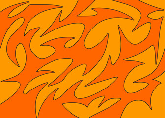 Abstract background with seamless wavy tribal pattern