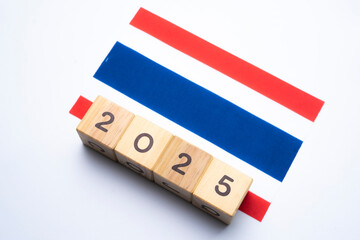 2025, Thailand with date block, Concept, Important events for Thailand the new year, election, economy, social activities, central bank, Thailand foreign policy