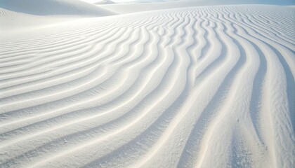Obraz premium Stunning White Sand Dune Patterns Nature's Abstract Art