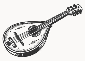 mandolin vector illustration