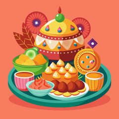 Traditional Bengali Sweets and Confectionery Platter for Festivals and Celebrations