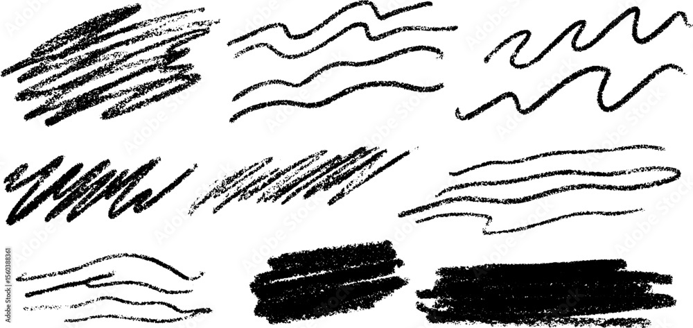 Aufkleber Artistic grain texture with dot scatters and freeform lines for creative designs