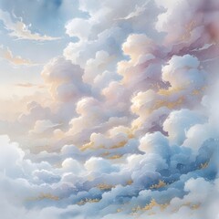 blue sky with clouds