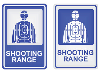 Shooting range sign. vector illustration