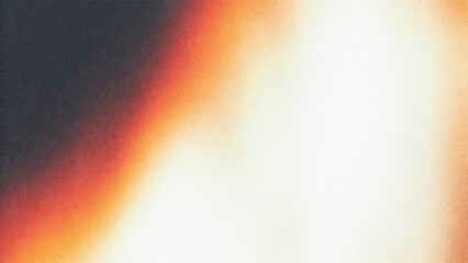 Warm rays illuminate an abstract orange background with a smooth, metallic texture, creating a vibrant gradient design