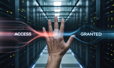 Biometric Access Granted in Server Room