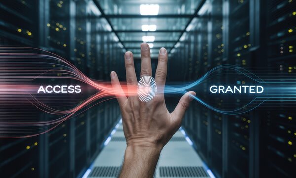 Biometric Access Granted in Server Room