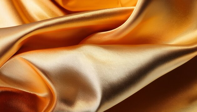 gold golden orange yellow white abstract background shiny silk fabric metallic shine light reflection disign
