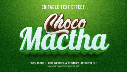 choco mactha editable text effect