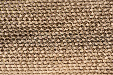 Textured Woven Fabric Closeup - Beige Natural Fiber Surface