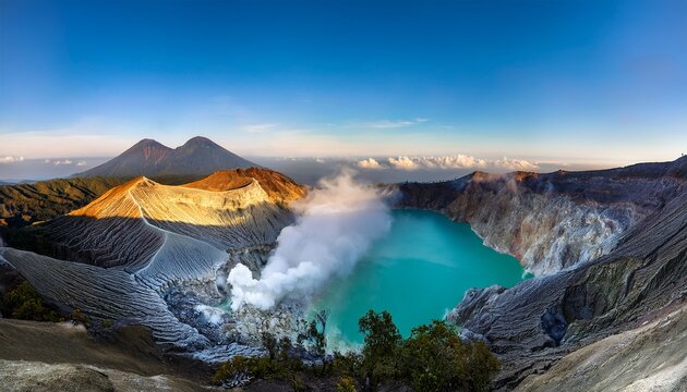 crater volcano ijen java