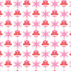 Pink Presents and Heart Glasses Pattern