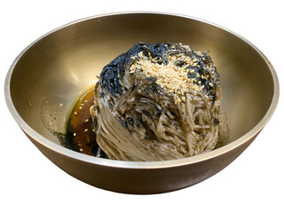 Perilla Oil Buckwheat Noodles (Deulgireum Makguksu): Traditional Korean Cold Noodles