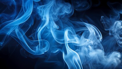 Obraz premium blue smoke background
