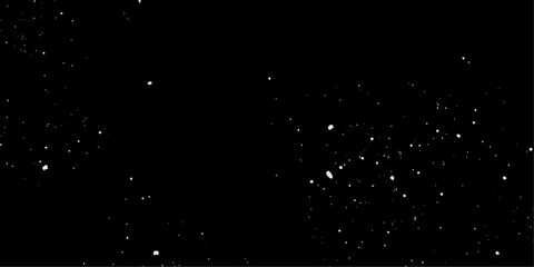 Snow flakes winter snowfall white light vector background. Christmas background, white snow on black background for edit photo.	