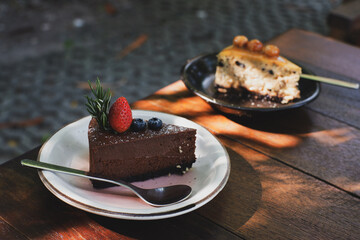 chocolate cake with chocolate