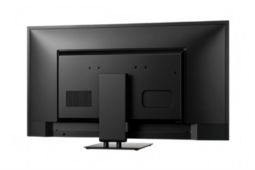 modern large black tv isolated on white background PNG, AI GENERATED