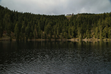 Germany, Baden-Württemberg, Northern Black Forest, the highest glacial lake in the Black Forest, Germany. 