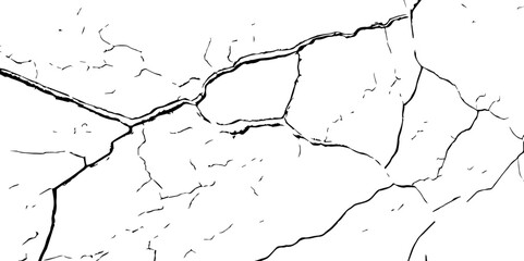 closeup of cracks and fissures of peeling paint on a transparent background-Old concrete wall with cracked flaking paint
