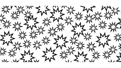 Starburst Explosion Seamless Vector Pattern