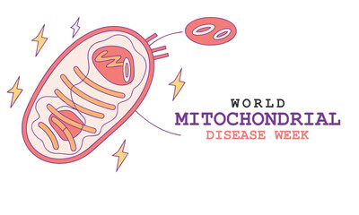 World Mitochondrial Disease Week. Mitochondrial Concept Design.