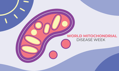 World Mitochondrial Disease Week. Mitochondrial Concept Design.