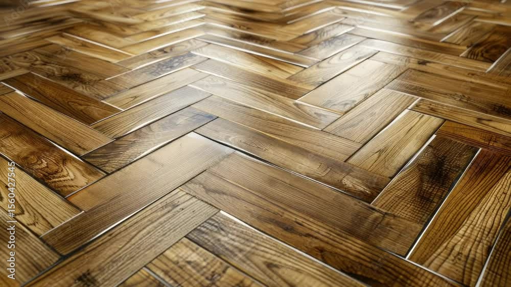 Poster a close-up view of a wooden floor in a room, perfect for interior design or architecture projects