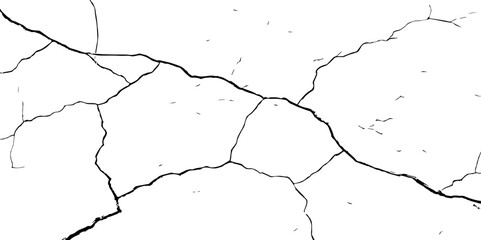 closeup of cracks and fissures of peeling paint on a transparent background-Old concrete wall with cracked flaking paint
