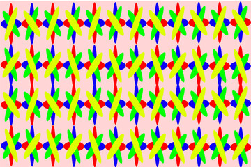 A vibrant vector pattern background featuring bold colors, geometric forms, abstract lines, and eclectic motifs. Perfect for modern designs, digital art, or stylish creative projects.
