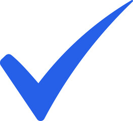 Blue check mark icon - Blue check mark icon transparent background file type png. ui , ux logo design icon and apps- payment sent concept icon 