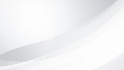 パワポの背景に使える　白とグレーの曲線が重なり合うシンプルで上品なビジネス系抽象背景