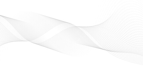 Abstract wave element for design. Digital frequency track equalizer. Stylized line art background. Vector illustration. Wave with lines created using blend tool.