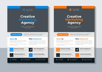 Modern Business Flyer Design Template, Annual Report, Marketing, layout, Vector Illustrator