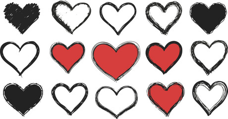 Romantic Red Heart Collection