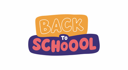 Colorful Back to School Text