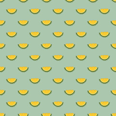 Seamless Pattern of Durian Illustration.