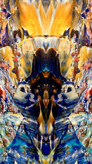 Abstract art background . Hand painting artwork on canvas .