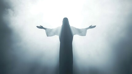 Silhouette figure spiritual