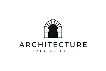 Classic Keystone line art Logo