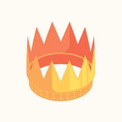 Majestic Golden Crown Regal Symbol of Power and Royalty, Exquisite Design